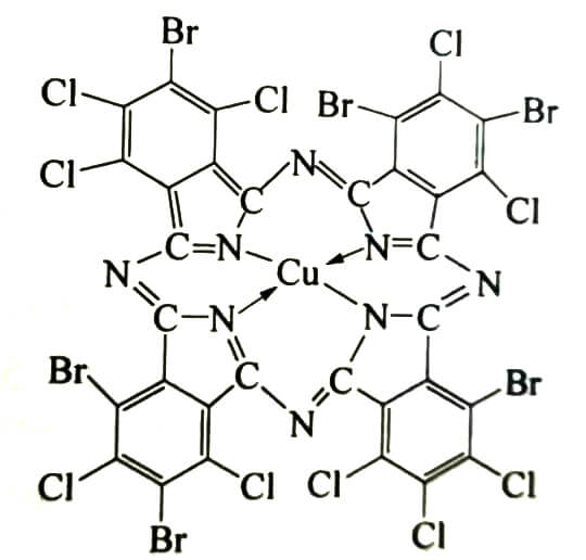 颜料绿36分子结构图