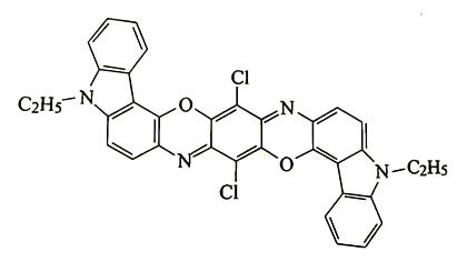 二噁嗪颜料紫23分子结构图
